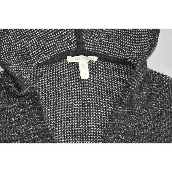 A5 Auth EILEEN FISHER Organic Linen Organic Cotton 2 Tone Box Top Sweater Size S - Picture 7 of 8